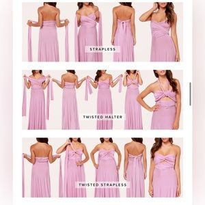 Lulu’s Tricks of the Trade Convertible Maxi Dress Large